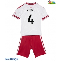 Liverpool Virgil van Dijk #4 Bortedraktsett Barn 2026-27 Kortermet (+ Korte bukser)